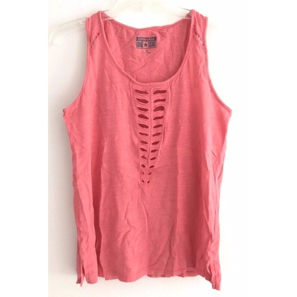 Converse All Star | Tank Top womens Size XS Pink Sleeveless Pullover